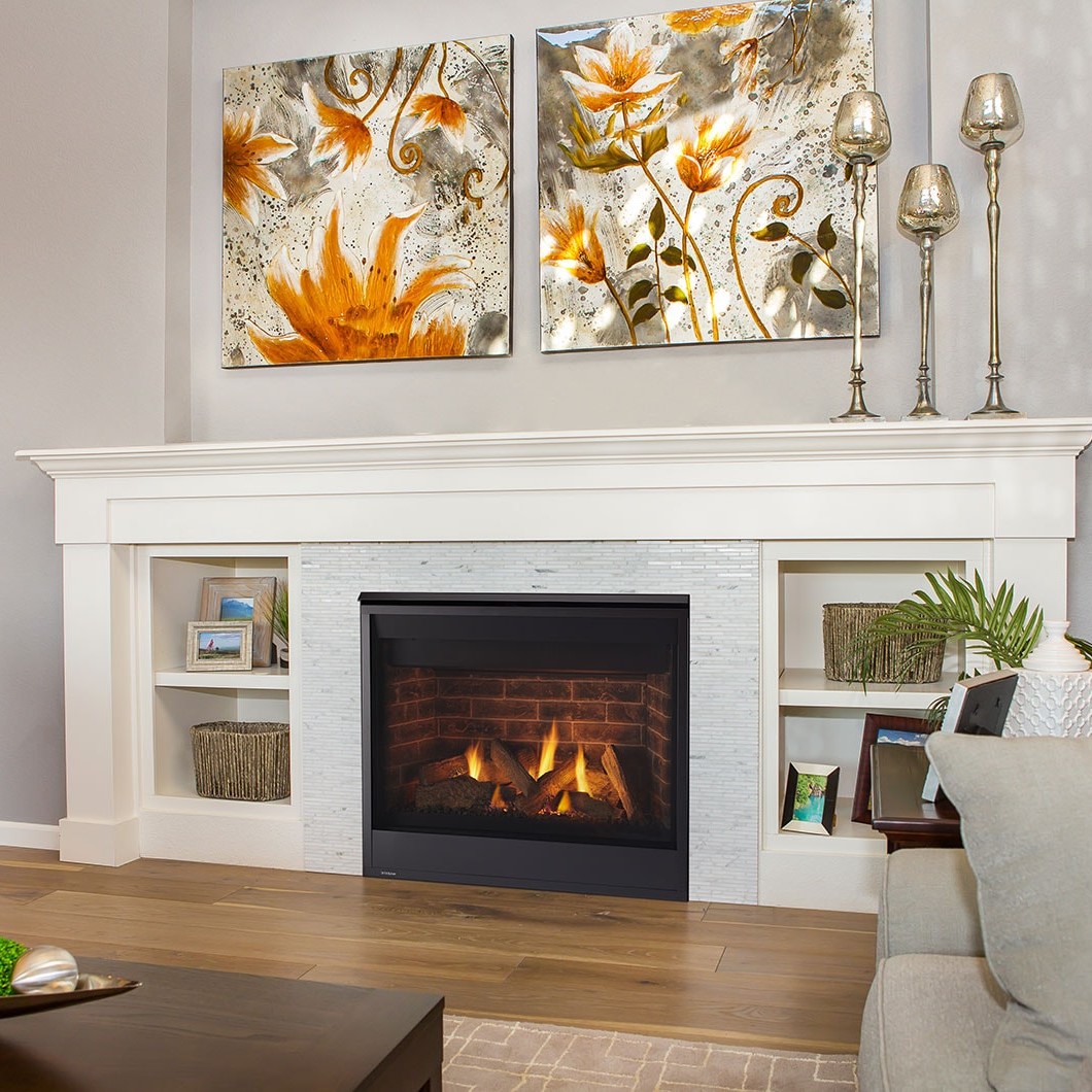 beautiful majestic fireplace installation, kensington md