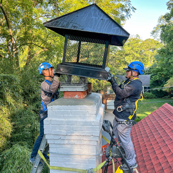 full-width chimney cap replacement, arlington va