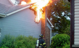 Dangerous Chimney Fire in