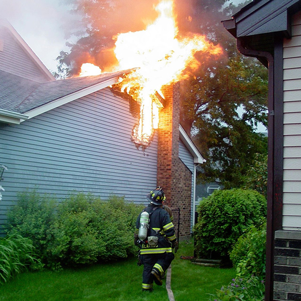 Dangerous Chimney Fire in Annandale, VA