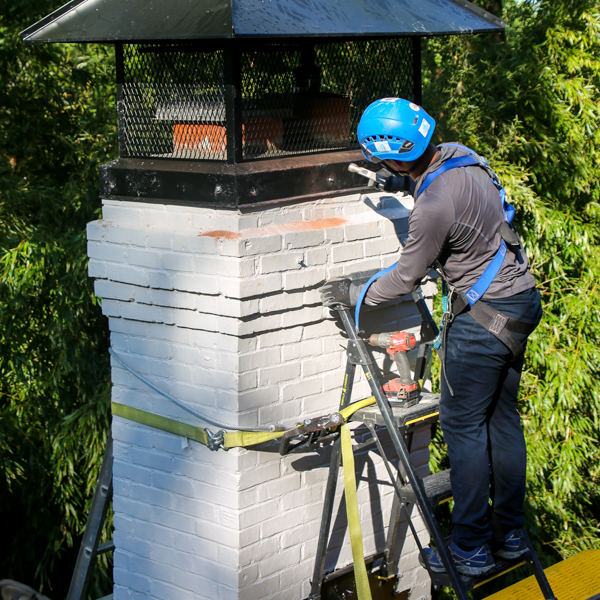 Custom Full Width Chimney Cap Installations, Washington DC